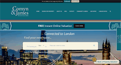 Desktop Screenshot of comynandjames.co.uk