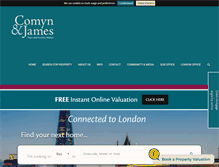 Tablet Screenshot of comynandjames.co.uk